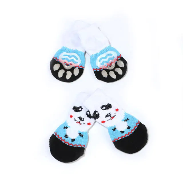 4-Piece Set Knitted Pet Socks